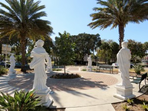 Statues around the circle