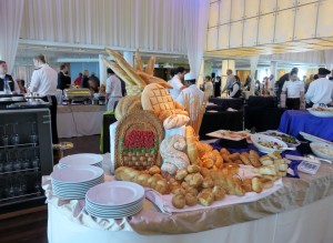 One of many bread stations