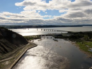 Montmorency River meets the St. Lawrence