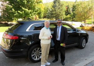 Ginni with our driver