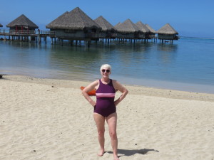 Can't believe I am in a swimsuit!