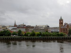 East side of river looking across at main city center