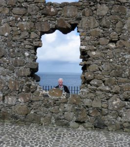 Looking through wall opening